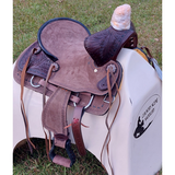 12", 13" Double T Youth hard seat bear trap style saddle. - Country Scene Saddlery and Pet Supplies