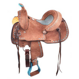 12" and 13" Double T Roughout Barrel Saddle. - Country Scene Saddlery and Pet Supplies