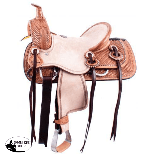 New! 12 Double T Hard Seat Roping Style Saddle Posted.*