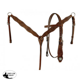 12" Double T Medium Oil Youth Barrel style saddle set with suede seat. - Country Scene Saddlery and Pet Supplies
