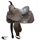 12 Double T Rough Out Barrel Style Saddle Semi Qh. Western Saddles