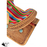 12 Double T Youth Hard Seat Western Saddle With Wool Serape Accents. Saddles