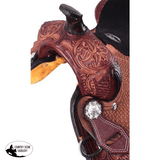 12 Double T Youth Saddle With Floral And Basketweave