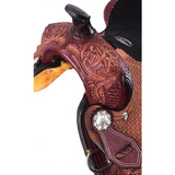 12 Double T Youth Saddle With Floral And Basketweave