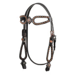 New! Showman ® Black leather headstall. - Country Scene Saddlery and Pet Supplies