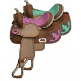 13" Double T Barrel style saddle. - Country Scene Saddlery and Pet Supplies