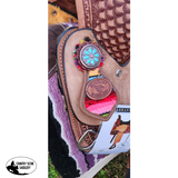 13" Double T Youth Hard Seat Western saddle with Wool Serape Accents - Country Scene Saddlery and Pet Supplies