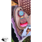 13 Double T Youth Hard Seat Western Saddle With Wool Serape Accents Barrel Youth