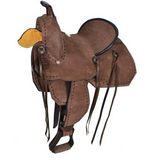 New! 13 Double T Youth/pony Chocolate Roughout Barrel Saddle. Posted.* /
