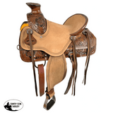 13" Medium Oil Wade Style Economy Roping style Saddle. - Country Scene Saddlery and Pet Supplies