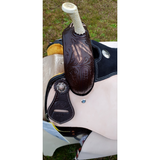 14",15",16" Circle S Barrel saddle set with feather tooling. - Country Scene Saddlery and Pet Supplies