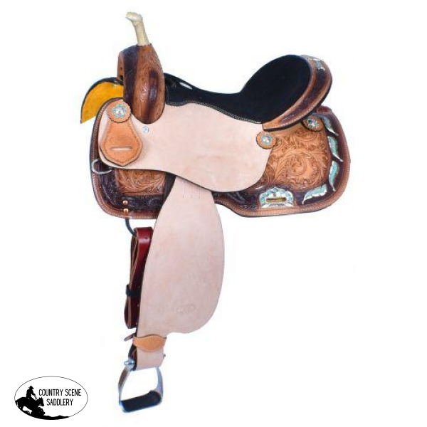 New! 14 15 16 Circle S Fqhb Posted.* ~ Barrel Style Saddle