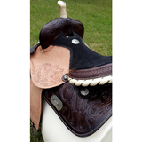 14 15 16 Double T Barrel Style Saddle. Show Saddles