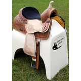 14", 15", 16" Double T Barrel style saddle with rainbow crystal rhinestones. - Country Scene Saddlery and Pet Supplies