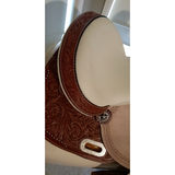 14" 15" 16" Double T Barrel Style Saddle with Texas Star Concho - Country Scene Saddlery and Pet Supplies