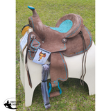 14", 15", 16" Double T Roughout Barrel Style Saddle Set. - Country Scene Saddlery and Pet Supplies
