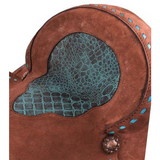 14", 15", 16" Double T Roughout Barrel Style Saddle Set. - Country Scene Saddlery and Pet Supplies