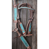 14 15 16 Double T Roughout Barrel Style Saddle Set.