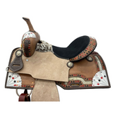 14", 15" Circle S Four of a Kind Barrel Style Saddle Set - Country Scene Saddlery and Pet Supplies