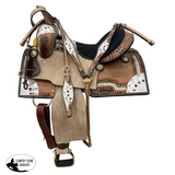 14", 15" Circle S Four of a Kind Barrel Style Saddle Set - Country Scene Saddlery and Pet Supplies