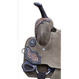 14", 15" DOUBLE T Rough Out Barrel style Full QH 7.5" - Country Scene Saddlery and Pet Supplies