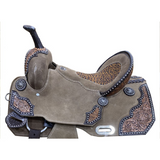 14", 15" DOUBLE T Rough Out Barrel style Full QH 7.5" - Country Scene Saddlery and Pet Supplies
