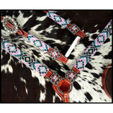 Showman 4-Piece Beaded Pastel One Ear Headstall and Breastcollar Set - Country Scene Saddlery and Pet Supplies
