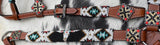 Showman ® SW beaded One Ear headstall and breastcollar set - Country Scene Saddlery and Pet Supplies