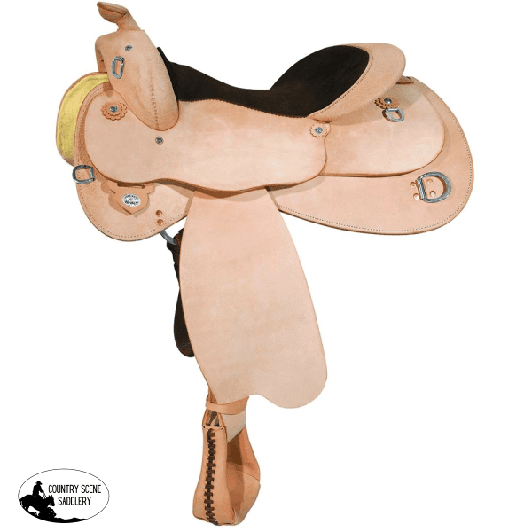 New! 1439 Circle Y Roughout Trainer Saddle Posted.*