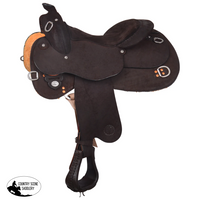 1439 Circle Y Roughout Trainer Saddle Dark Western Saddles