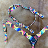 New! Showman ® PONY SIZE Nylon Headstall & Breastcollar set - Country Scene Saddlery and Pet Supplies