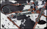 New! Showman ® Beaded Southwest Design 4 Piece Set. - Country Scene Saddlery and Pet Supplies
