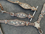 Showman ® Painted southwest design cowskull leather - Country Scene Saddlery and Pet Supplies
