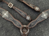New! Showman ® Gator print inlay one ear headstall - Country Scene Saddlery and Pet Supplies