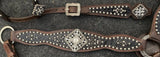New! Showman ® Gator print inlay one ear headstall - Country Scene Saddlery and Pet Supplies