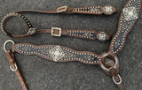 New! Showman ® Gator print inlay one ear headstall - Country Scene Saddlery and Pet Supplies