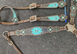 NEW! Showman® One Ear headstall and breast collar set with bling - Country Scene Saddlery and Pet Supplies