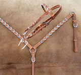 Showman® Argentina cow harness Leather browband headstall - Country Scene Saddlery and Pet Supplies