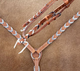 Showman® Argentina cow harness Leather browband headstall - Country Scene Saddlery and Pet Supplies