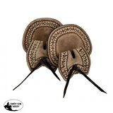 14733 Showman ® Flap Style Tooled Leather Cinch Buckle Guard - Country Scene Saddlery and Pet Supplies