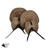 14733 Showman ® Flap Style Tooled Leather Cinch Buckle Guard - Country Scene Saddlery and Pet Supplies