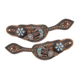 New! Showman Ladie's Dusky Teal Spur Strap - Country Scene Saddlery and Pet Supplies