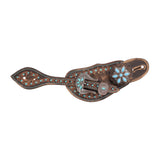 New! Showman Ladie's Dusky Teal Spur Strap - Country Scene Saddlery and Pet Supplies