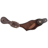 New! Showman Ladie's Raven Hide Spur Straps - Country Scene Saddlery and Pet Supplies