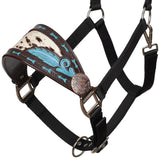 New! Showman Painted Quill Bronc Halter - Full - halter