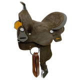 15’’ Double T Roughout Barrel Style Saddle. - Double T Barrel Saddle