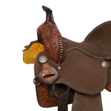 New! Double T Kassidy Spinal Relief Barrel Style Saddle - 14, 15 Inch - Country Scene Saddlery and Pet Supplies