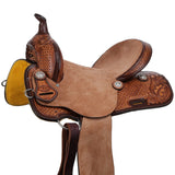 New! Double T Hickory Dash Spinal Relief Barrel Style Saddle - 14 -10.4kg - Country Scene Saddlery and Pet Supplies