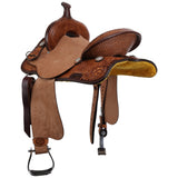 New! Double T Hickory Dash Spinal Relief Barrel Style Saddle - 14 -10.4kg - Country Scene Saddlery and Pet Supplies