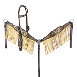 New1 Showman Limited Edition Anaconda Shimmer One Ear Headstall and Breastcollar Set - Country Scene Saddlery and Pet Supplies